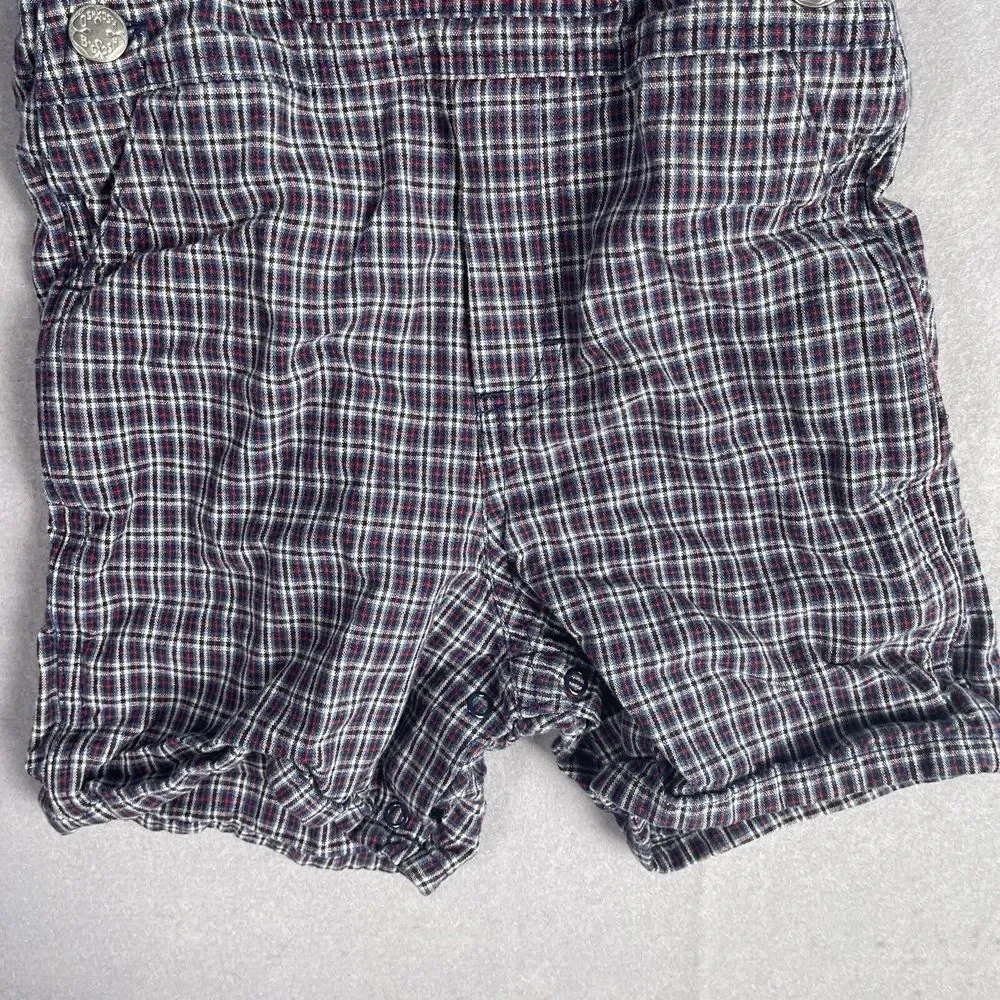 Osh‎ Kosh B'Gosh Overall One Piece Infant Sz 24 Months Plaid